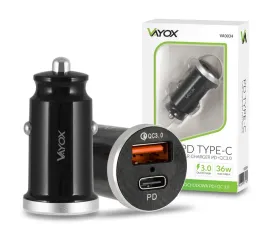 ladowarka-samochodowa-usb-qc-3-0-usb-c-pd-szybkie-ladowanie-vayox