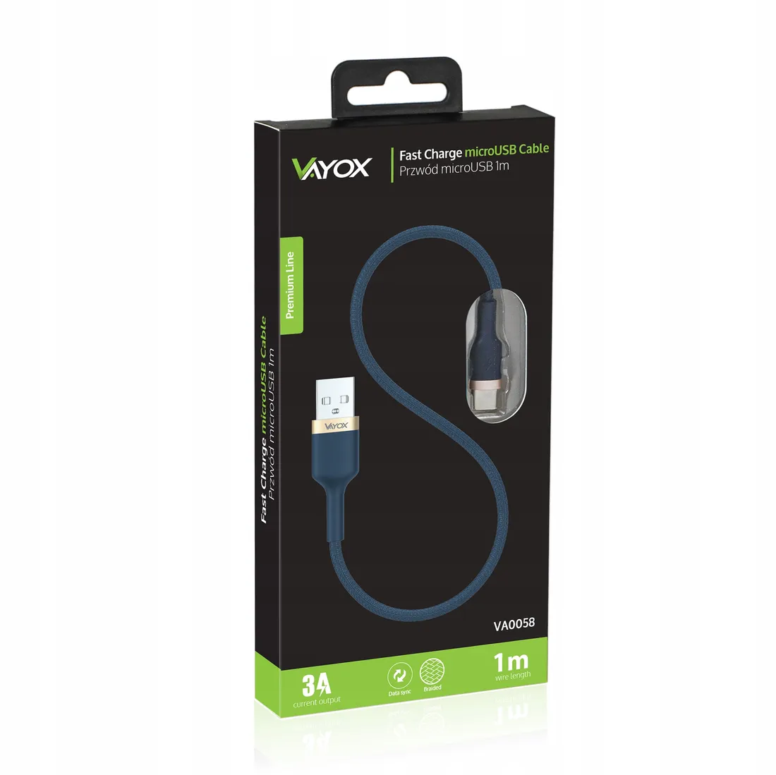 kabel-micro-usb-mikro-quick-charge-3-0-3a-1m-vayox