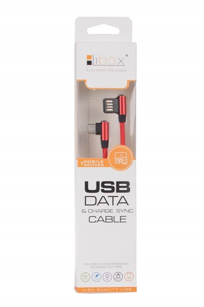 kabel-usb-micro-usb-katowy-czerwony-1m-lb0149-libox-marka-libox