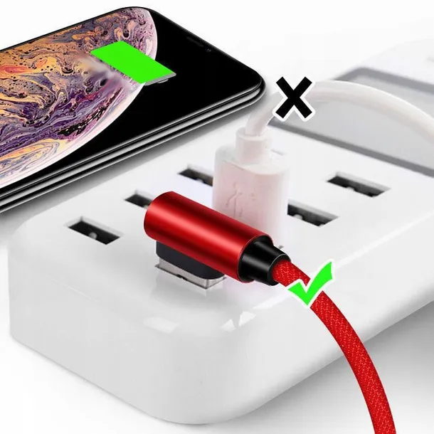kabel-usb-iphone-lightning-katowy-do-telefonu-szybkie-ladowanie-czerwony-1m-stan-nowy-stan-opakowania-oryginalne
