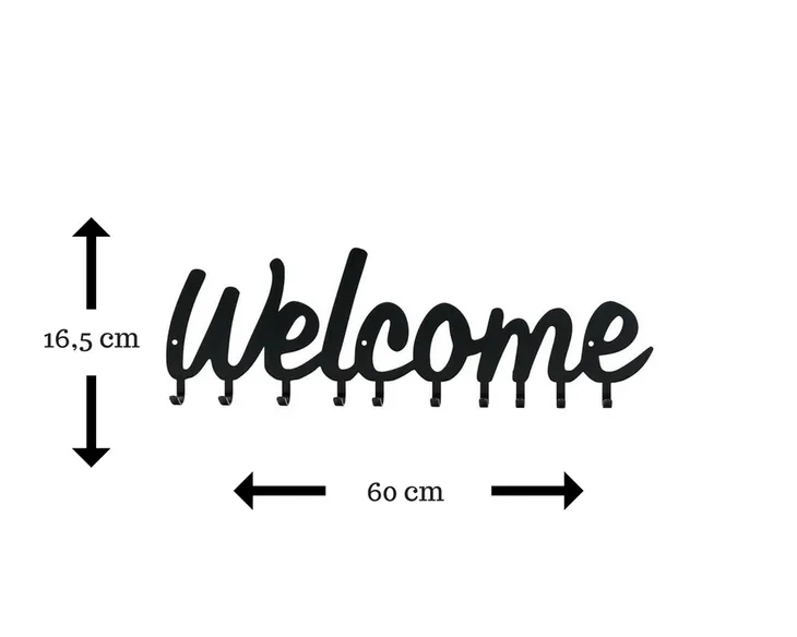 wieszak-scienny-welcome-czarny-stan-nowy