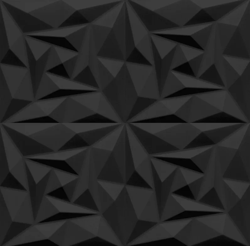 kaseton-sufitowy-panel-scienny-3d-kwarc-czarny-stan-nowy