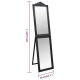 lustro-wolnostojace-czarne-40x160-cm-stan-nowy