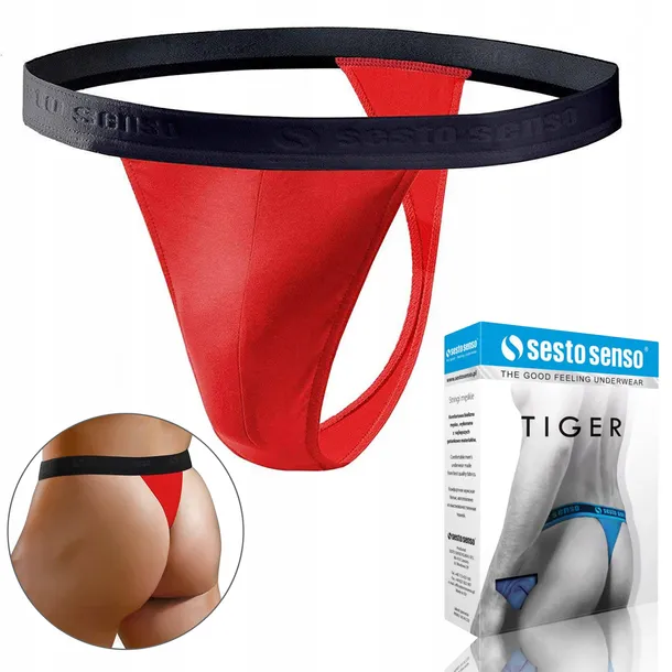 stringi-meskie-sesto-senso-tiger-czerwone-m