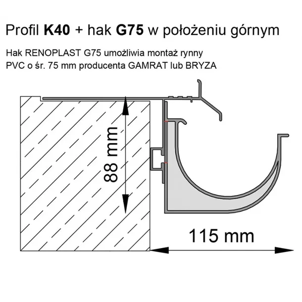 profil-okapowy-k40-system-basic-renoplast-stan-nowy