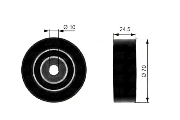 rolka-prowadzaca-pasek-bmw-3-e36-3-e46-5-e34-stan-nowy