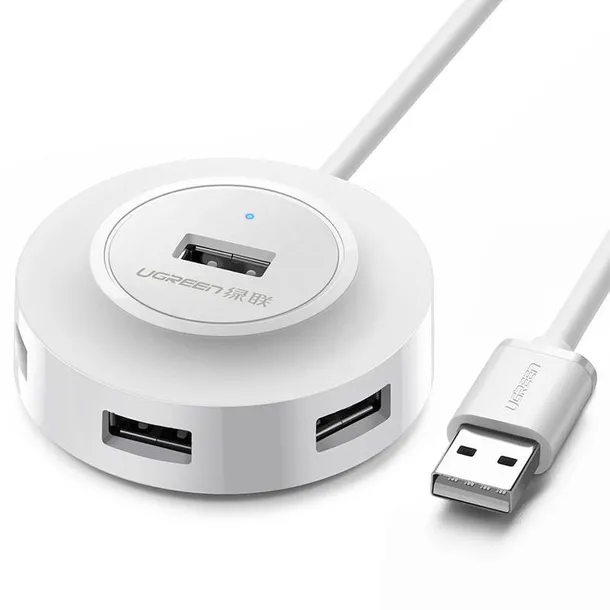 hub-ugreen-cr106-adapter-4w1-4xusb-1m-bialy