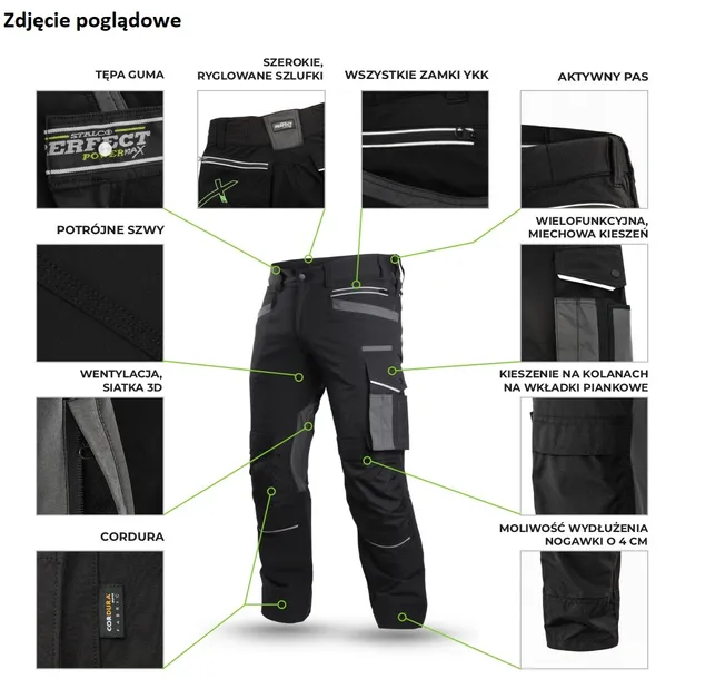 stalco-spodnie-robocze-professional-stretch-s-stan-nowy