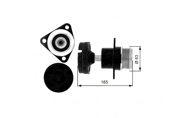 kolo-pasowe-alternatora-ford-c-max-focus-focus-c-m-stan-nowy