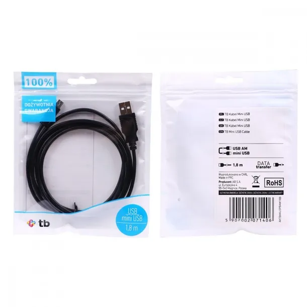 kabel-usb-mini-usb-1-8m-czarny-stan-nowy