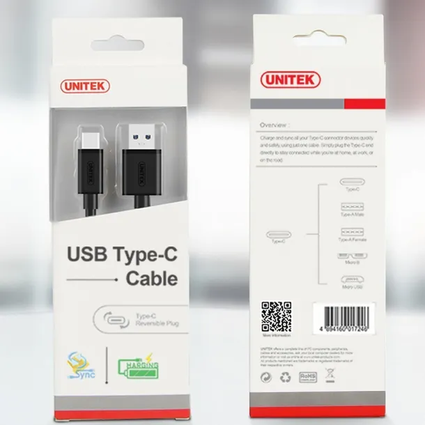 kabel-usb-typ-c-do-usb-3-0-1m-y-c474bk-stan-nowy