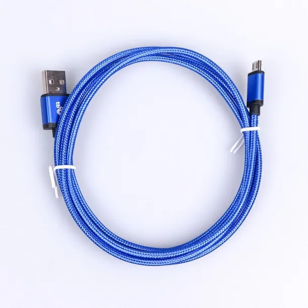kabel-usb-micro-usb-1-5-m-niebieski-sznurek-stan-nowy