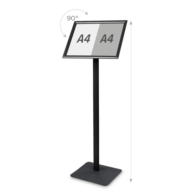 stojak-info-menu-premium-czarny-a3-stan-nowy