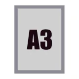 ramka-magnetic-a3-srebrna