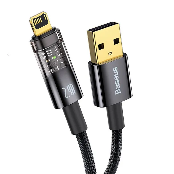 kabel-usb-do-lightning-baseus-explorer-2-4a-2m-czarny-stan-nowy-kolor-czarny