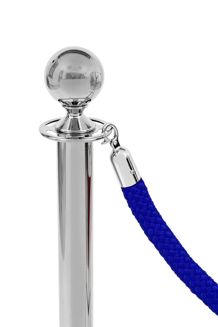 border-pleciony-niebieski-klamra-chrome-stan-nowy