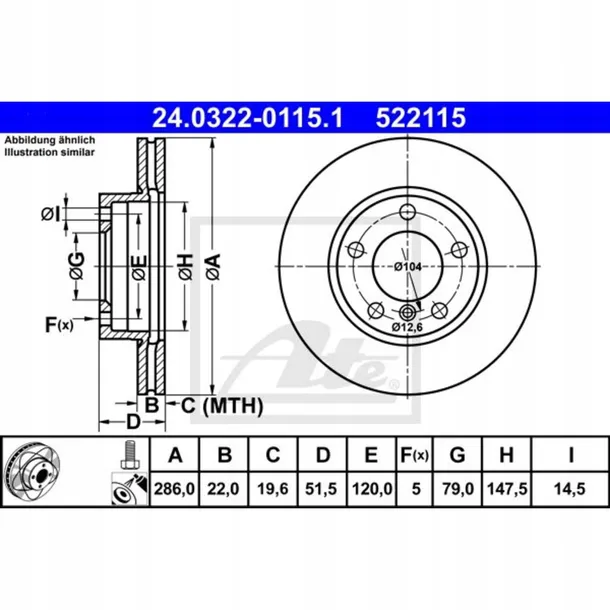 tarcza-hamulcowa-przod-ate-power-disc-bmw-e36-pr-stan-nowy