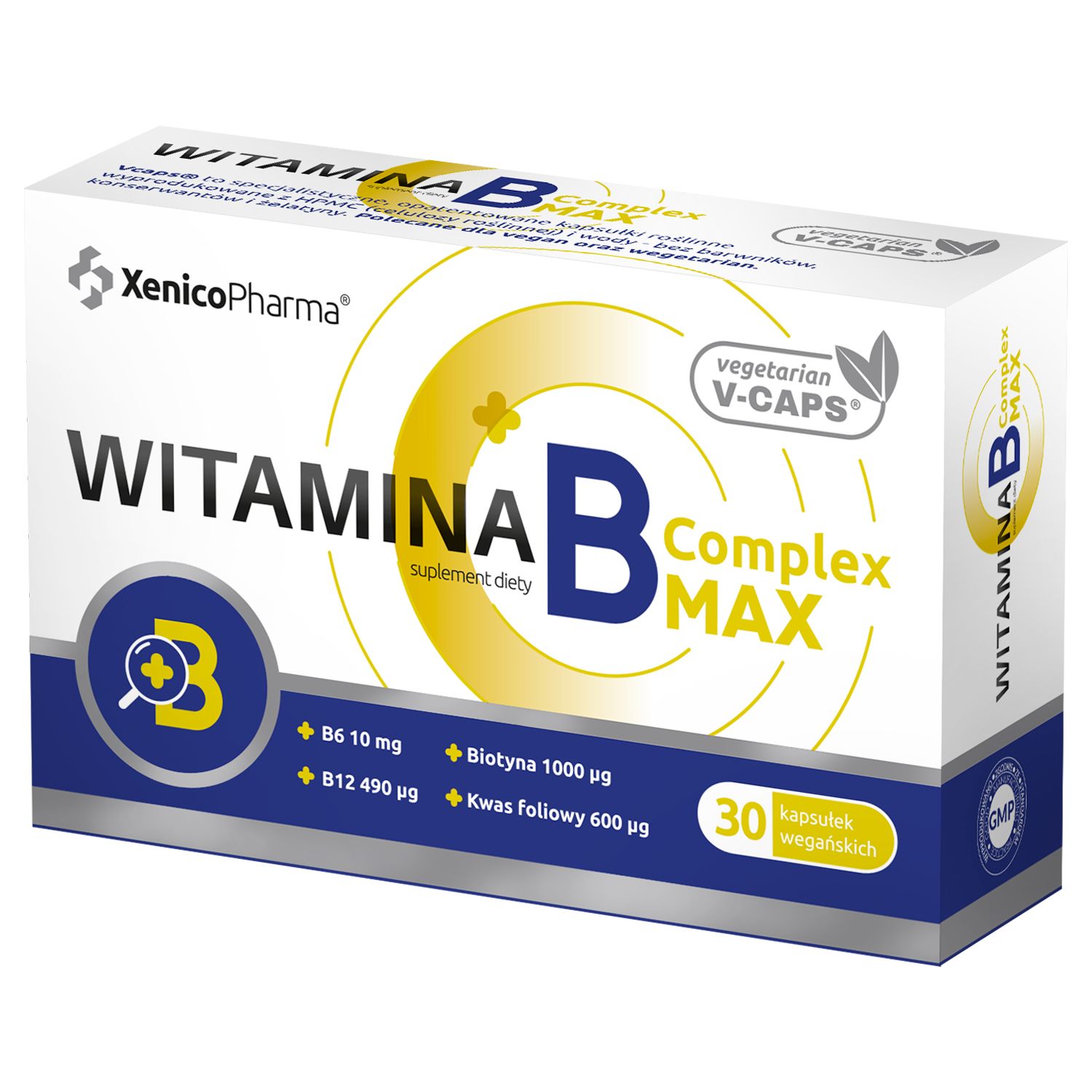 Xenico XeniVIT Witamina B Complex MAX - dla wegan i wegetarian - metylokoba
