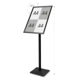 stojak-info-menu-premium-czarny-a2-stan-nowy