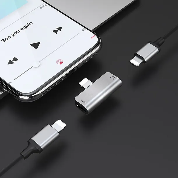 hoco-adapter-audio-2w1-iphone-lightning-8-pin-do-iphone-lightning-8-pin-stan-nowy-waga-z-opakowaniem-0-3-kg