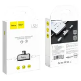 hoco-adapter-audio-2w1-iphone-lightning-8-pin-do-iphone-lightning-8-pin-waga-z-opakowaniem-0-3-kg-stan-nowy