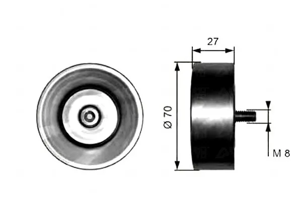 rolka-prowadzaca-pasek-bmw-3-e46-5-e60-5-e61