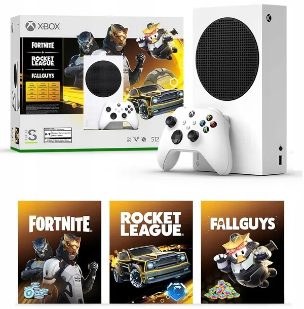 Konsola Xbox Series S 512GB SSD PAD Fortnite Rocket League