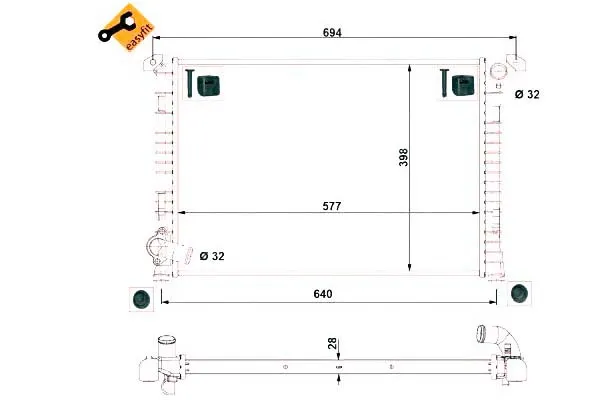 chlodnica-mini-cooper-16-01-nrf-stan-nowy