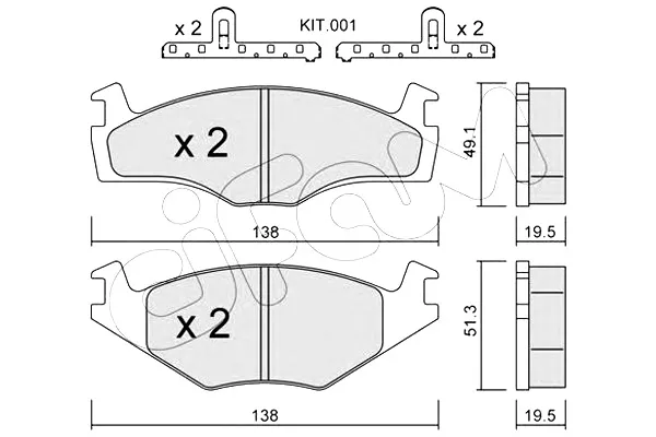 klocki-hamulcowe-vw-asymetry-grube-cifam-stan-nowy