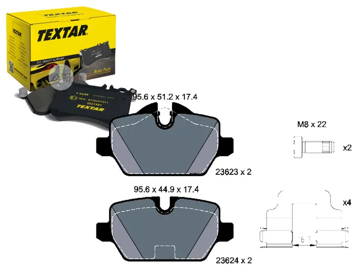 klocki-hamulcowe-bmw-tyl-e87-04-e90-05-textar