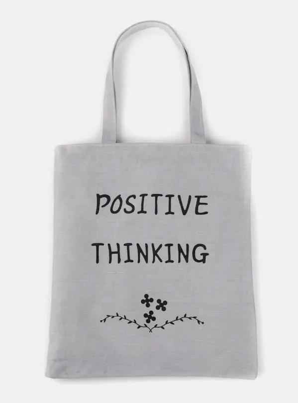 torebka-torba-szara-shopper-positive-thinking