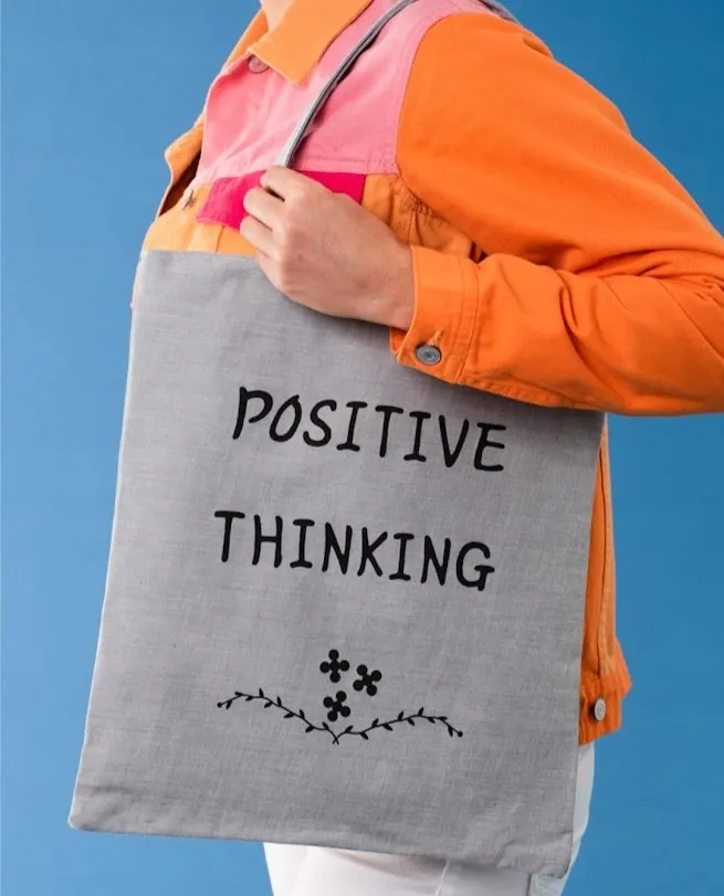 torebka-torba-szara-shopper-positive-thinking