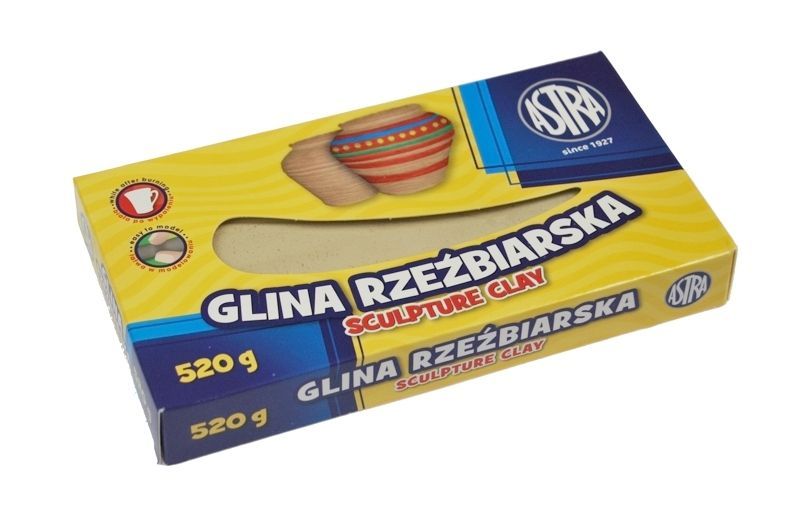 Glina Rzeźbiarska Astra Jak Używać Glina rzeźbiarska ASTRA 520 g plastyczna - ERLI.pl