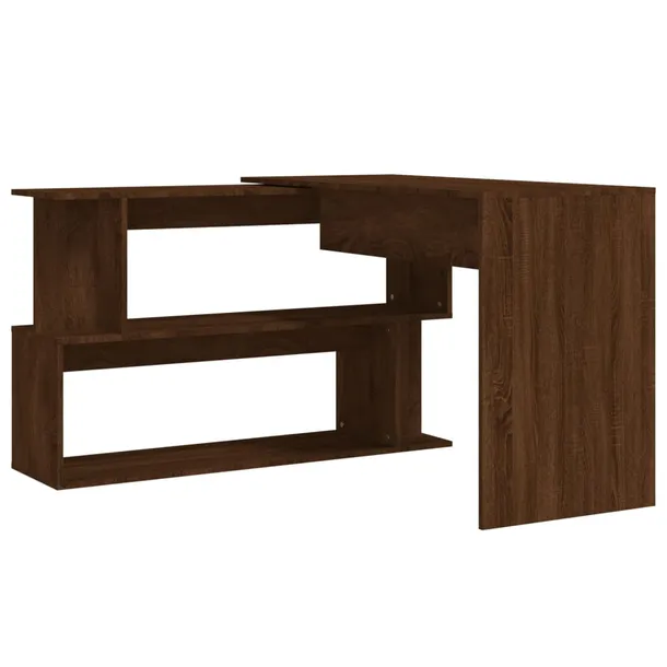 biurko-narozne-brazowy-dab-200x50x76-cm-stan-nowy