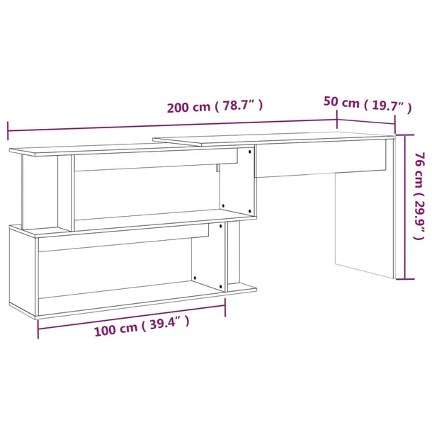 biurko-narozne-brazowy-dab-200x50x76-cm-stan-nowy