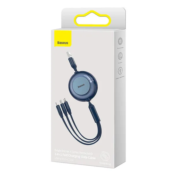 kabel-usb-3w1-baseus-bright-mirror-2-micro-usb-lightning-usb-c-plaski-waga-z-opakowaniem-0-3-kg-stan-nowy