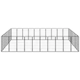 kojec-dla-psa-36-paneli-czarny-50x100-cm-stal-stan-nowy
