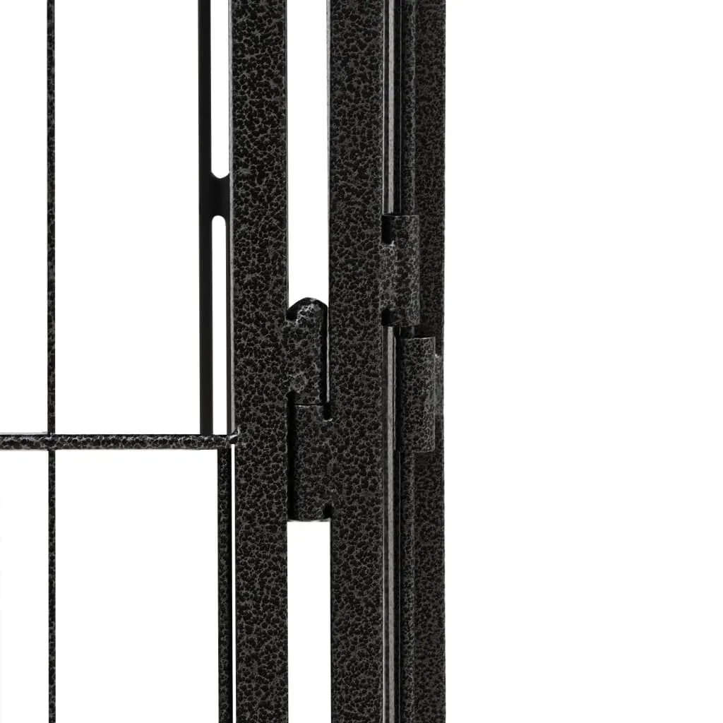 kojec-dla-psa-40-paneli-czarny-50x100-cm-stal-stan-nowy