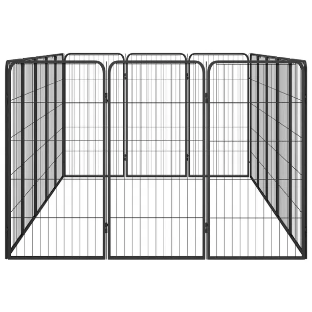 kojec-dla-psa-16-paneli-czarny-50x100-cm-stal-dlugosc-250-cm