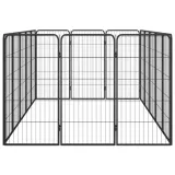 kojec-dla-psa-16-paneli-czarny-50x100-cm-stal-dlugosc-250-cm