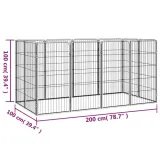 kojec-dla-psa-12-paneli-czarny-50x100-cm-stal-glebokosc-produktu-1-cm