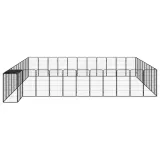 kojec-dla-psa-46-paneli-czarny-50x100-cm-stal-rodzaj-kojec