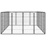 kojec-dla-psa-20-paneli-czarny-50x100-cm-stal-dlugosc-1-cm