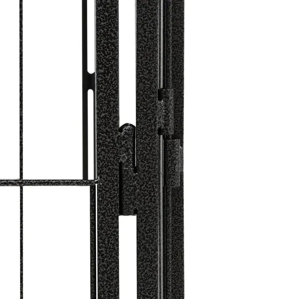 kojec-dla-psa-20-paneli-czarny-50x100-cm-stal-material-wykonania-inny