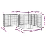 kojec-dla-psa-18-paneli-czarny-50x100-cm-stal-marka-vidaxl