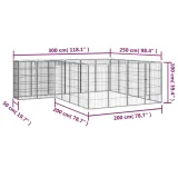 kojec-dla-psa-22-paneli-czarny-50x100-cm-stal-marka-vidaxl
