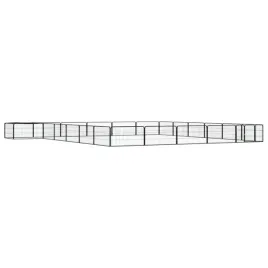 kojec-dla-psa-24-panele-czarny-100x50-cm-stal