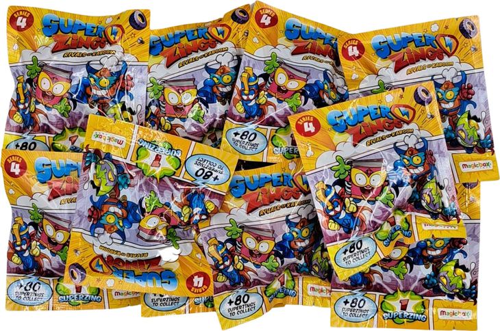 SUPER ZINGS SERIA 4 ZESTAW 10 FIGUREK SASZETKI - ERLI.pl