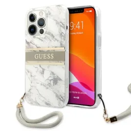 guess-marble-strap-etui-iphone-13-pro-max-szary