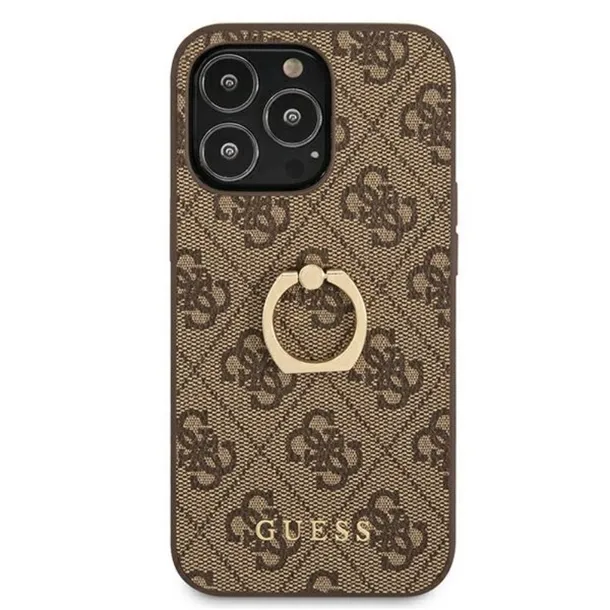 guess-4g-ring-case-etui-iphone-13-pro-max-brazowy-przeznaczenie-apple